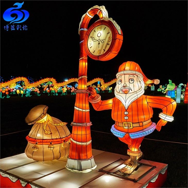 Outdoor Silk Lanterns Festival For Christmas Decoration