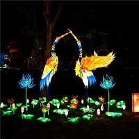 Vanjski park Led kineska nova godina svilene lampe