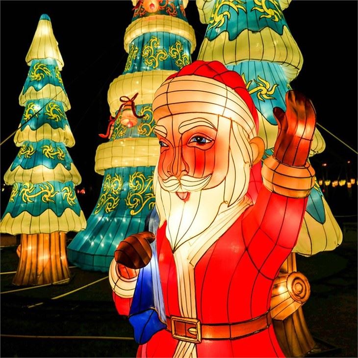 Christmas Holiday Event Atmosphere Silk Lantern