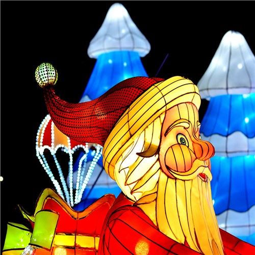 Outdoor Customized Christmas Light LED Lantern For Christmas Holiday Event Decoration