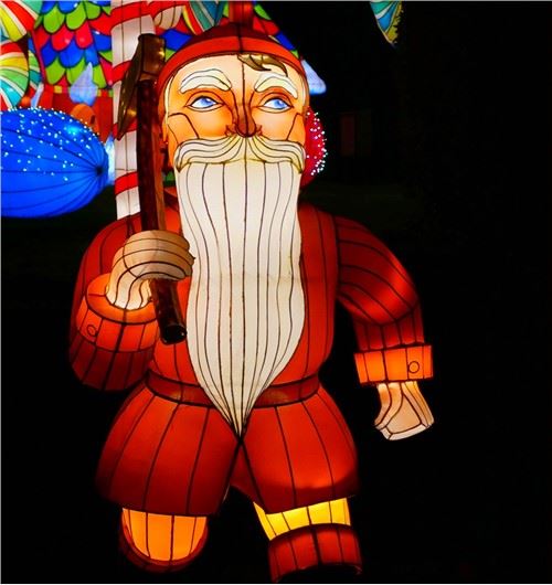 Božićnjak Božić Light Show Dekoracija Kina Illunminated Lantern Festival